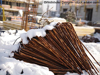 Symboldbild Baustelle im Winter (©Wellnhofer Designs - stock.adobe.com)