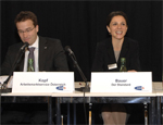 Dr. Kopf (AMS), Karin Bauer (derStandard) - Zum Vergrößern, Foto bitte anklicken