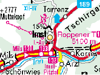 Anfahrtsplan BIZ Imst