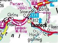 Anfahrtsplan BIZ Landeck