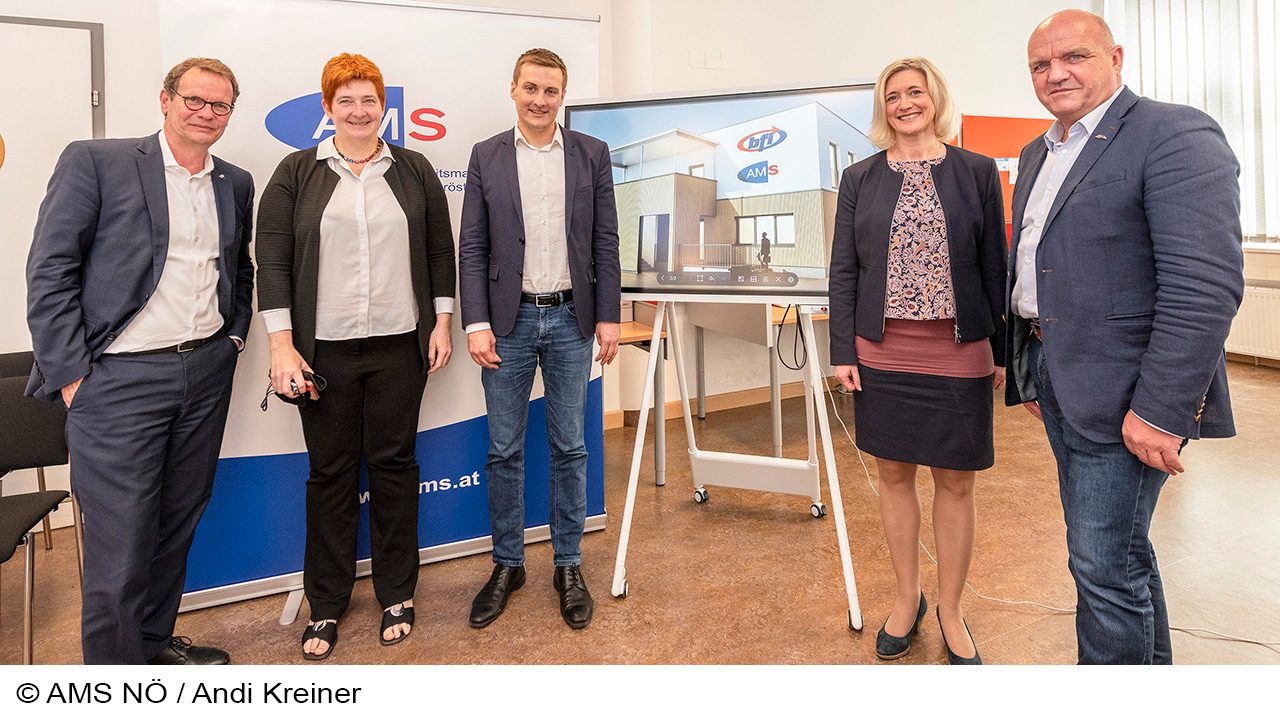 Foto vom Pressegespräch am 07. Juni 2022 anlässlich der Präsentation des 1. Klimaschutz-Ausbildungszentrums in Sigmundsherberg