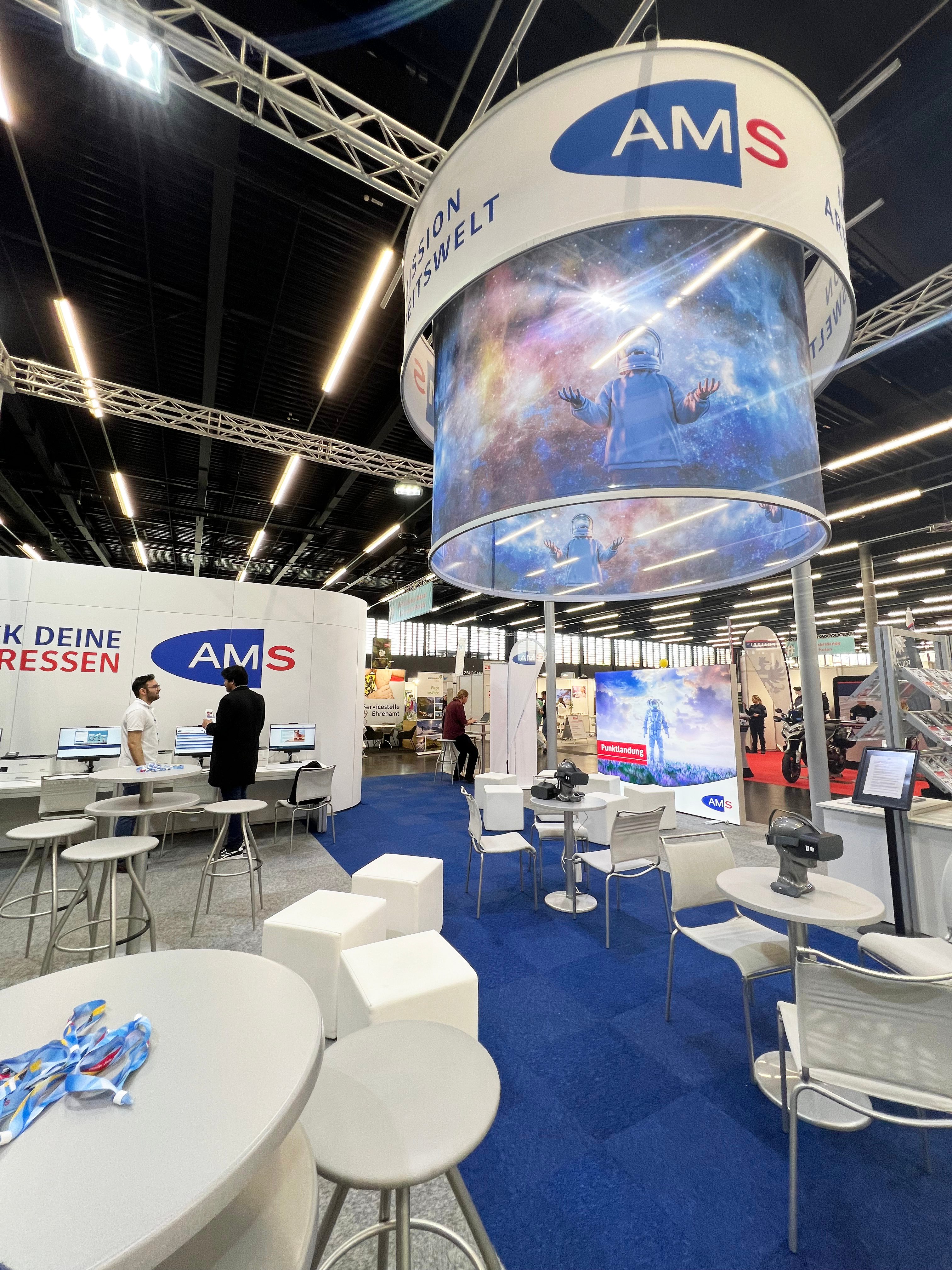 AMS-Stand bei der BerufsInfo-Messe 2023