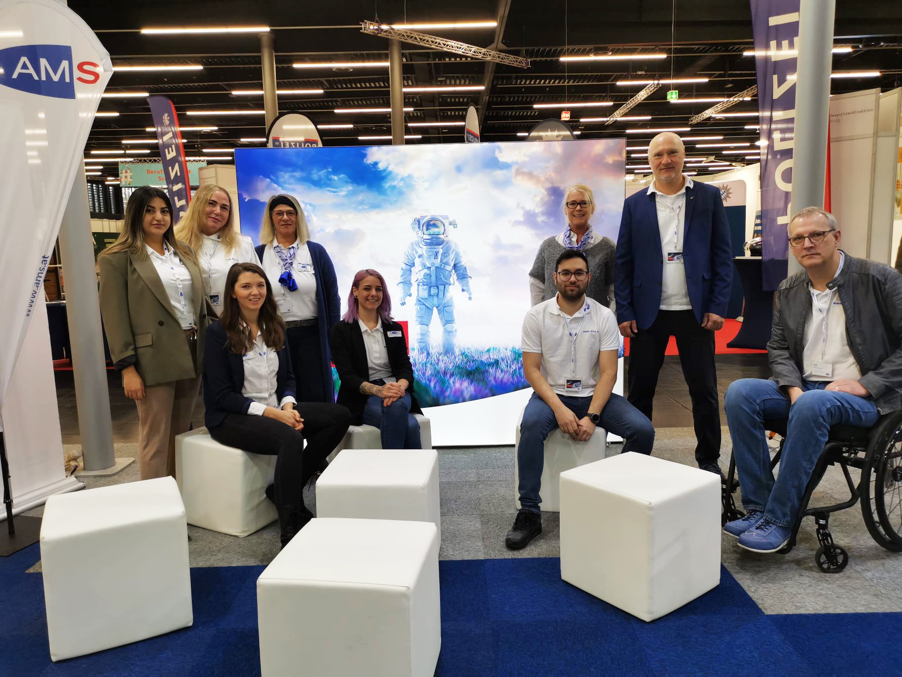 AMS-Team bei der BerufsInfo-Messe 2023