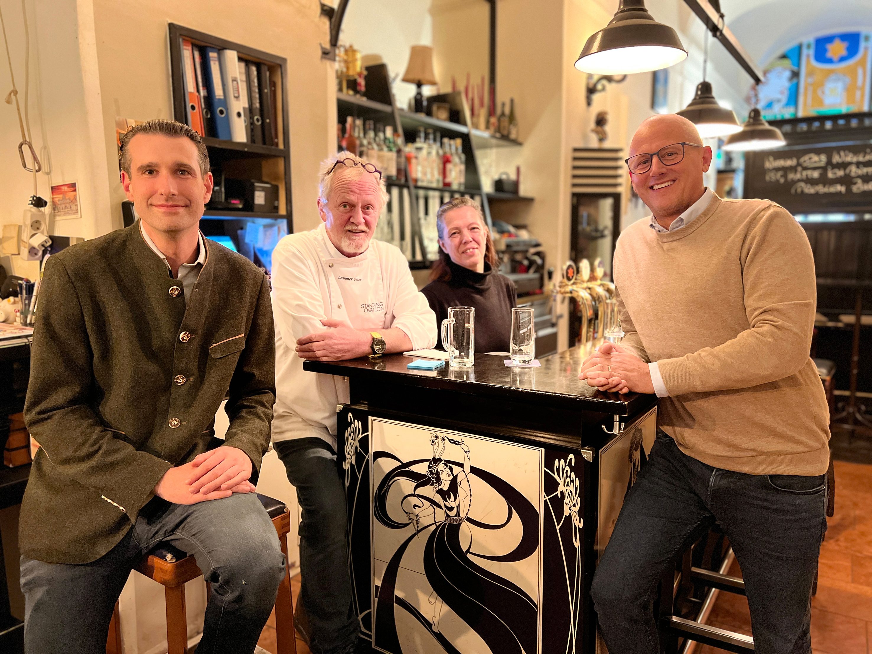 v.l.: Christoph Stoppacher, Peter Lammer, Silvia Löcker und Richard Gutmann