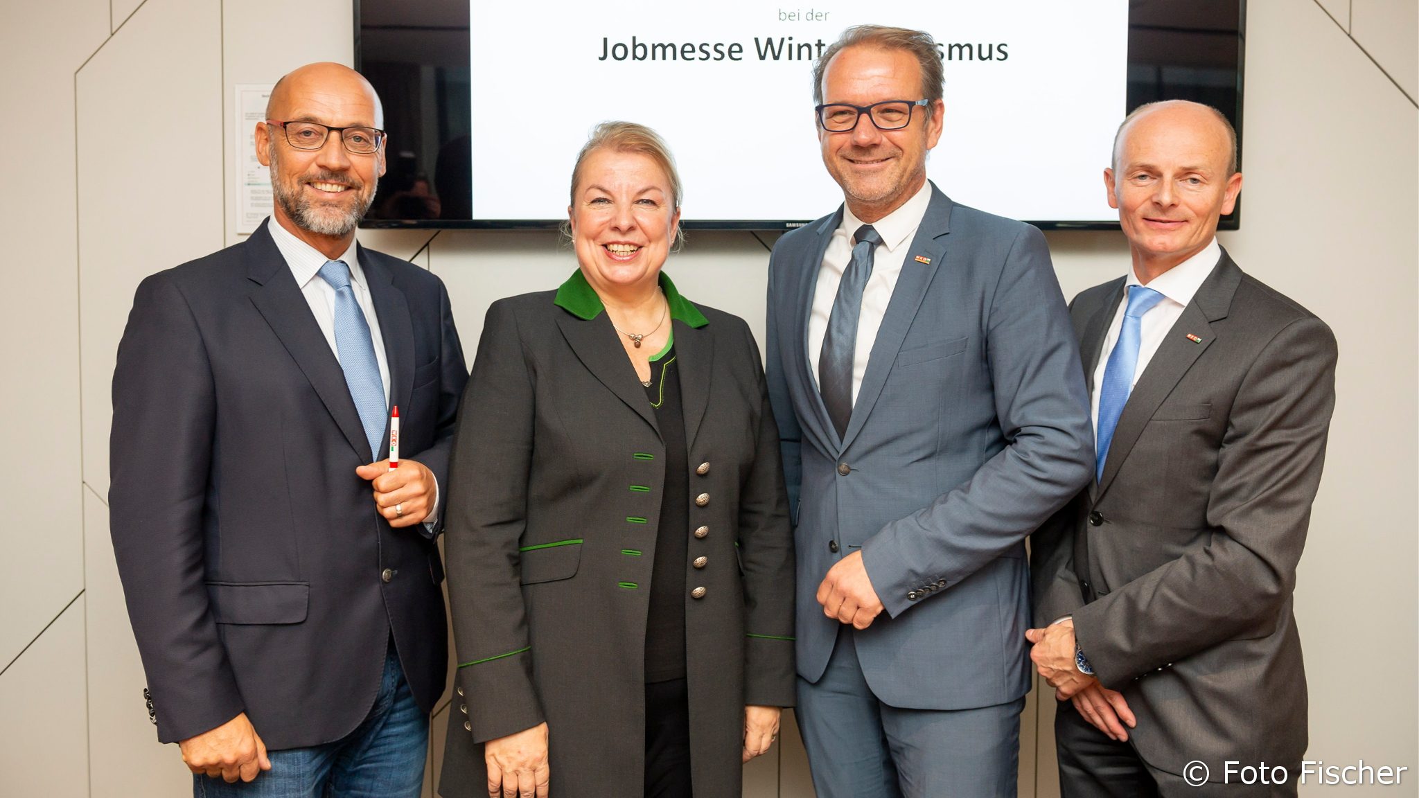 Gruppenfoto von der Jobmesse