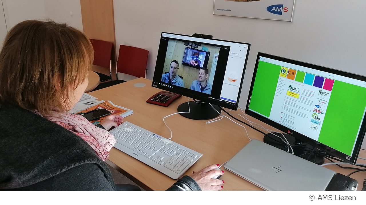 Unter dem Motto „Find your Job! Buk.li online“ fand am 25.11.2020 die erste virtuelle Berufs- und Karrieremesse im Bezirk Liezen statt. Expert_innen aus den Bereichen Arbeit, Schule und Wirtschaft informierten in einem Livestream über die Vielfalt der Ausbildungs- und Karrieremöglichkeiten im Bezirk Liezen. 