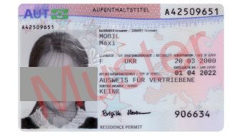 Symbolfoto "Ausweis für Vertriebene" Vorderseite
