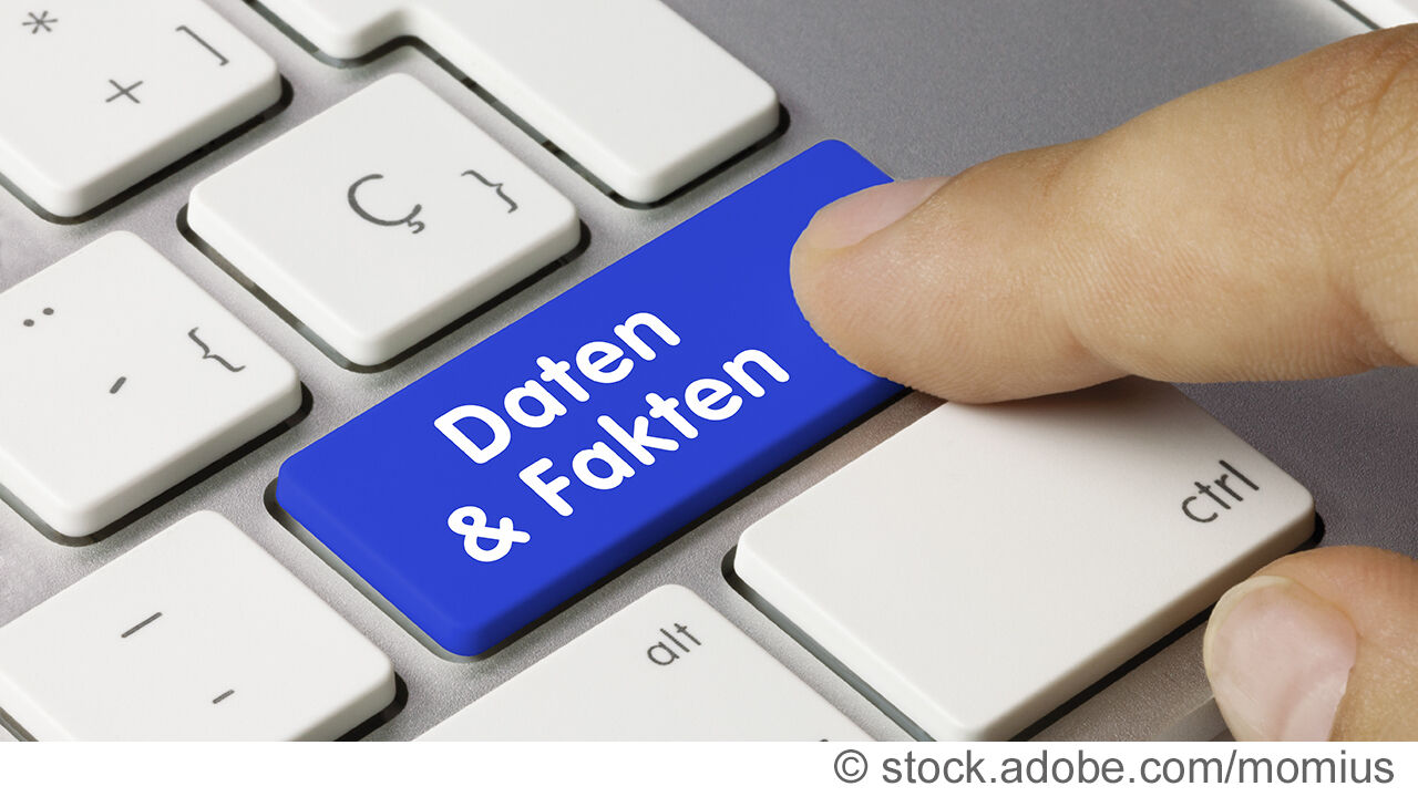Tastatur mit Taste "Daten & Fakten"