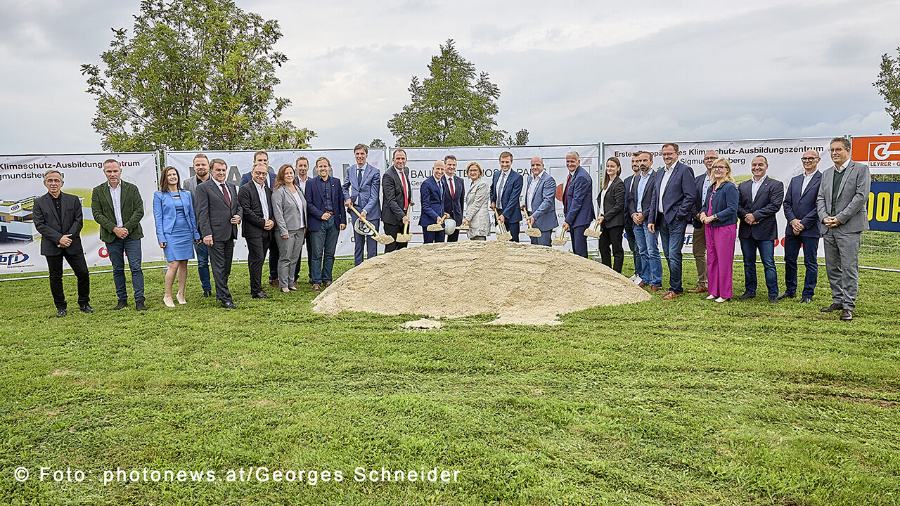 Spatenstich zum 1. Europäischen Klimaschutzzentrum in Sigmundsherberg am 16.09.2022