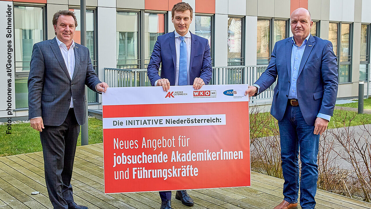 Pressekonferenz Initiative 40 am 15. März 2021 in St. Pölten