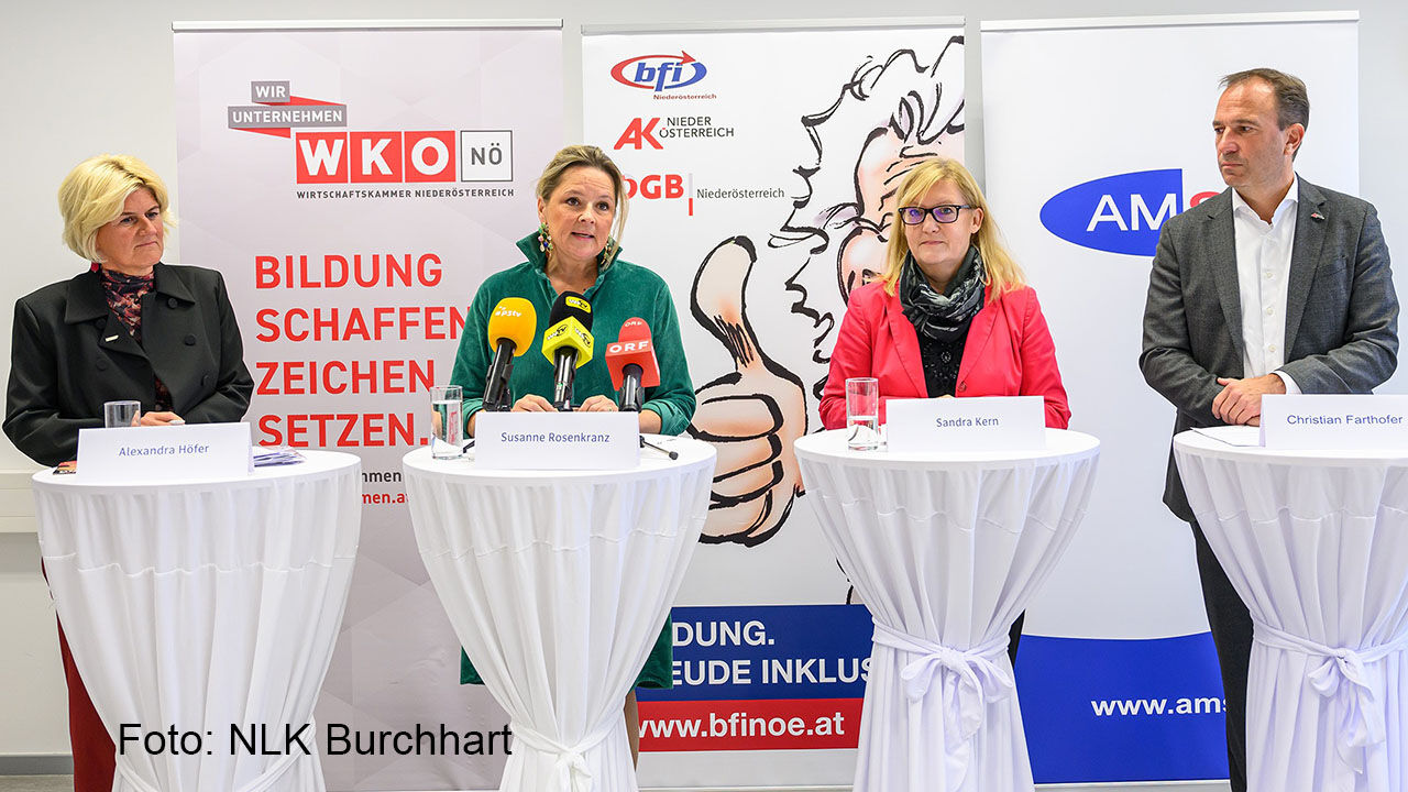 Pressekonferenz zur Lehrlingsoffensive am 23.10.2024 in Wiener Neustadt