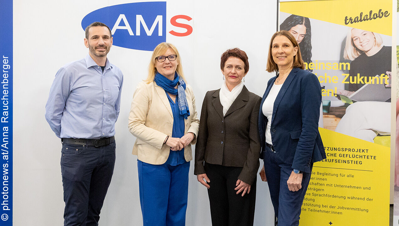 Gruppenfoto von der Pressekonferenz