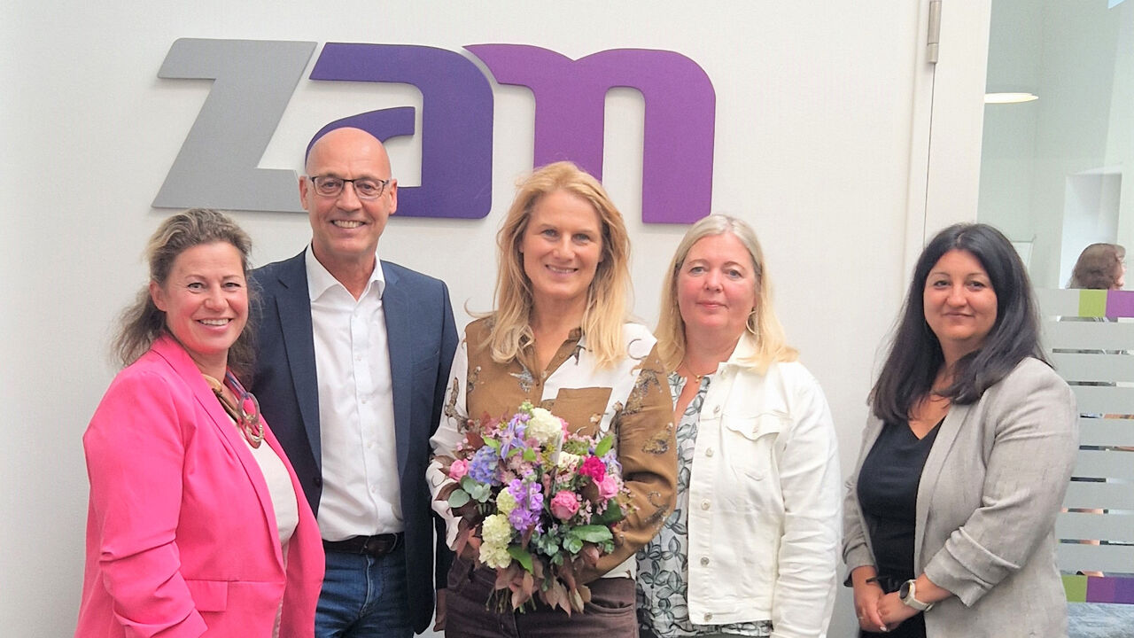 vlnr: Frank (zam), Snobe (AMS), Grossmann, Pitner (Land Steiermark), Popper-Pieber (AMS) (© zam Stmk) 