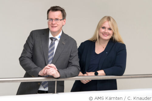 Portrait von Peter Wedenig mit Melanie Jann