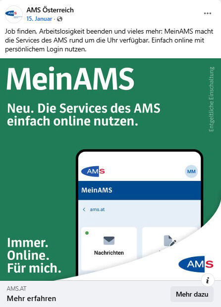 Beispiel Social Media Schaltung