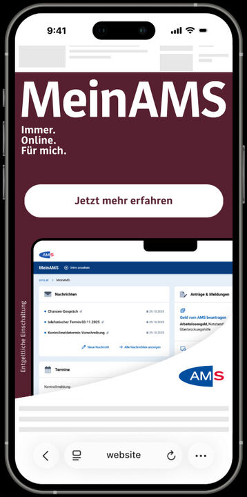 Scroller Ad zu MeinAMS